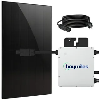 sunniva Balkonkraftwerk Full Black Bifazial 400W inkl. 1 x 500 W N-Typ Glas-Glas Bifacial Module