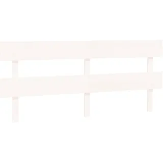vidaXL Kopfteil Weiß 184x3x81 cm Massivholz Kiefer