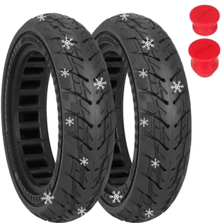 Satgoo 8,5 Zoll Offroad Vollgummireifen für Xiaomi Pro 2, Pro, 1S, Essential, Mi 3, E Scooter Reifen 8 1/2 x 2 für Xiaomi, Rutschfest, Durchstoßsicher, 50/75-6.1 Vollgummi Reifen für Xiaomi Scooter