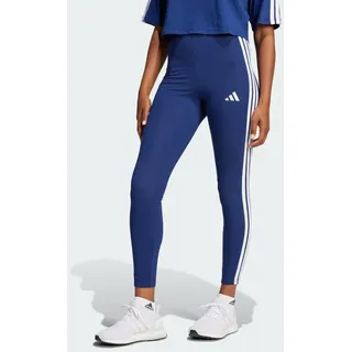 adidas Essentials 3-Streifen Cotton Leggings Dark Blue / White 2XS