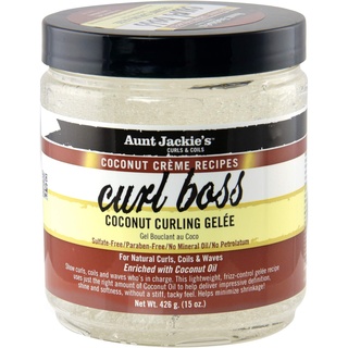 Aunt Jackie's Coconut Creme Curl Boss Curling Glee Mousses, 426 g