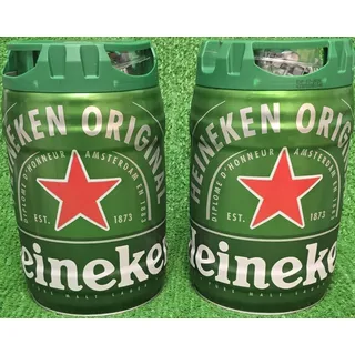 Heineken 4 x 5 LITER HEINEKEN BIERFASS MIT ZAPFHAHN Draught Keg 5%