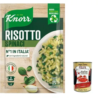 12x Knorr Risotto con Spinaci, Risotto mit Spinat 175g+Italian Polpa 400g