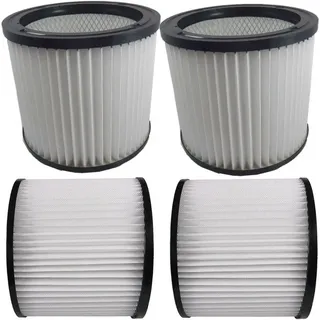 Rund-filter Lamellenfilter Patrone Für Aqua Vac 6200 F, Aqua Vac 8203 P, Aqua Vac 8204 B, Aqua Vac Herkules 4000, Aqua Vac Ineal 3100, Aqua Vac Ineal 4100, Aqua Vac Super 615 S2 - 2 Stück