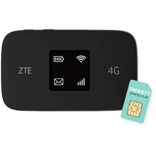 ZTE MF971RS LTE CAT6/4G Low Cost, superschneller tragbarer mobiler WLAN-Hotspot, entsperrtes Reise-WLAN, 300 Mbit/s, 2000 mAh Akku, Dualband, 2 Jahre Garantie – Schwarz