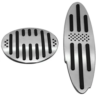 Auto Pedal Pad Kit Für MINI Für Cooper Für Countryman Clubman JCW S R56 R60 R61 F54 F55 F56 F60 Aluminium Auto Gaspedal Bremspedal Abdeckung Anti-Slip Pads Fußpedal Bremspedal(2 pcs)