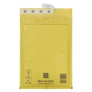 Sealed-Air Luftpolstertaschen Mail Lite für DIN A6, 150 x 210mm, Typ C, haftklebend, braun