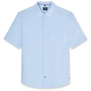 OLYMP Kurzarmhemd OLYMP Casual, regular fit, Kent blau 4XL