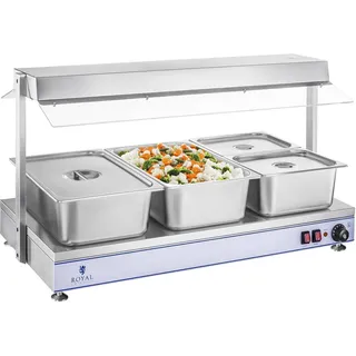 Royal Catering Warmhalteplatte - 4 Halogenlampen - 2.000 W