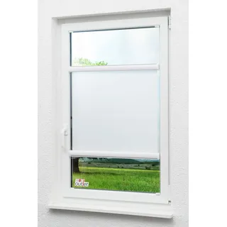 Lysel Outlet Glasleistenrollo verspannt Tageslicht, (B x H) 40cm x 175cm in weiß/reinweiß