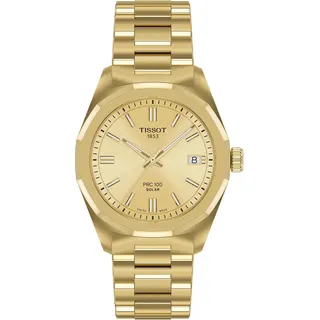 TISSOT T151.822.33.021.00 Damen-Solaruhr PRC 100 Goldfarben