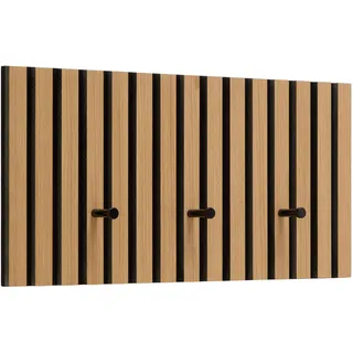 mömax Garderobenleiste Grace Eiche Schwarz