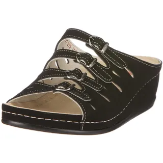 00737 Atlanta Hassel, Damen Clogs & Pantoletten, Schwarz (schwarz 015), EU 37.5, (UK 4.5)