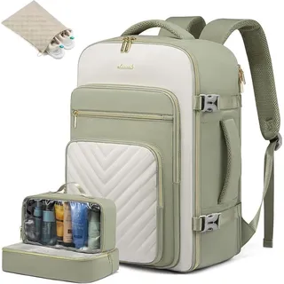 luxuskollektion Rucksack 40L Damen Wasserdicht Olivgrün