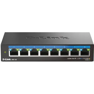 D-Link DMS-108/E 8-Port 2.5G Multi-Gigabit Unmanaged Switch