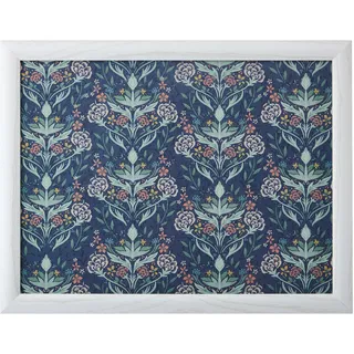 Creative Tops Floral Print Lap Tablett mit Kissen, Sitzsack gepolstert, tragbarer Lap Desk, Schreibtisch Laptop Tablett 44cm x 34cm x 6cm