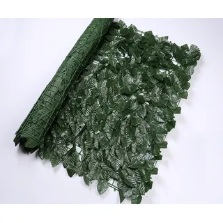 Bprtcra Künstliche Efeu Garten Sichtschutz, Balkon Blätter Zäune Sichtschutz, Hecken Zaun und künstliche Efeu Blatt Dekoration,F (0.5X1M)