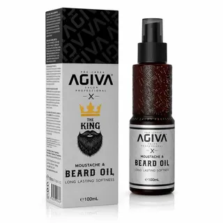 agiva Bartöl 100 ml – Premium Beard Oil für Herren | Pflegendes Bart Öl mit angenehmem Duft für weichen Bart, gegen Juckreiz & gepflegtes Aussehen | Barbershop-Qualität für 3-Tage-Bart bis Vollbart