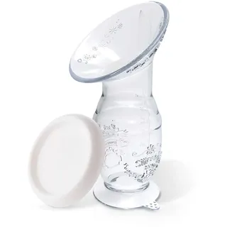 Bestele Brustpumpe Manuelle, 100ml Muttermilchauffänger Rettet Muttermilch Silikon Milchpumpe Stillen, BPA Frei Milch Saver Saug Handpumpe Saugfuss für Breastfeeding