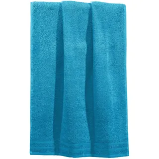 Erwin Müller Handtuch Heidelberg 100% Baumwolle türkis Größe 50x100 cm - saugstark, gut trocknend, kompakt, leichte Qualität - ideal für Sport, Strand, Reisen (weitere Farben)