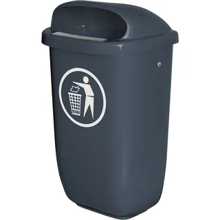 BRB-Lagertechnik BRB Abfall-Behälter 50 l Grau