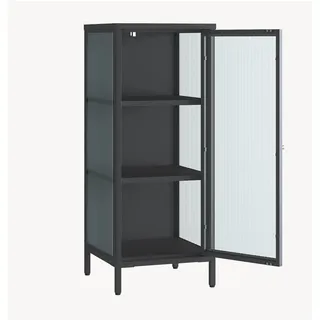 [en.casa] Vitrine Vinterhavn 100 x 40 x 40 cm Schwarz