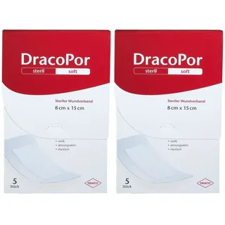 Dracopor Wundverband 8x15 cm steril 2x 2x5 St Verband