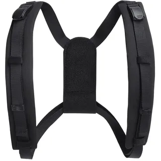 BLACKROLL Haltungstrainer Posture Pro | höhenverstellbares Rückenteil | Atmungsaktiv und leicht | Stärkt Rückenmuskulatur | Gepolsterte Schultergurte | Schwarz | Waschbar bis 40°C