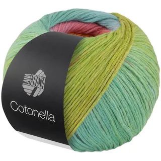 Lana Grossa Häkelwolle Cotonella Blau/Grün 100 g