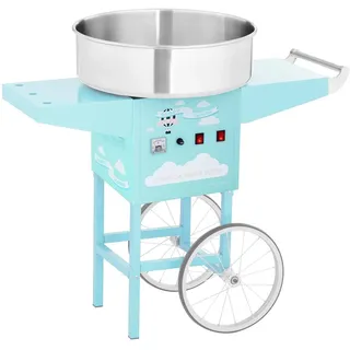 Royal Catering Zuckerwattemaschine mit Wagen 52 cm 1200 W türkis