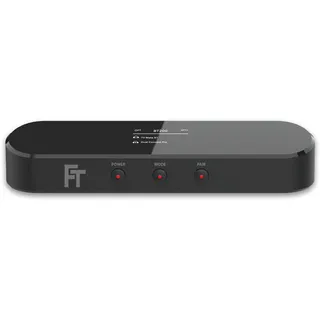 FeinTech BT200 Bluetooth 5.4 Audio Transmitter mit Auracast, aptX, aptX Adaptive, OLED Display, Toslink Passthrough, USB