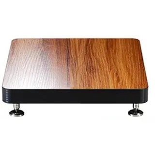 HiFi Rack AV Regal - 1-stöckiger Ständer für Plattenspieler, Plattenspieler, AV-Verstärker, Sky Box & Drucker - Holzmaterial - Stabiler Geräteschrank für Heim-Audio-Setup