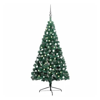 vidaXL Künstlicher Halber Weihnachtsbaum Grün 150 cm