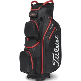 Titleist StaDry Cart 15 Trolleybag wasserdicht schwarz/rot