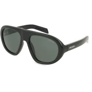 Prada 0PR C05S Damen-Sonnenbrille Vollrand Quadratisch Acetat-Gestell, schwarz