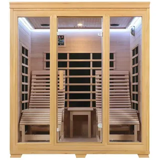 Artsauna Billund Infrarotkabine mit Dual Heizsystem und Hemlockholz