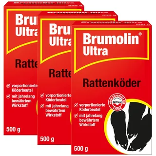 Brumolin Ultra Rattenköder - 3x 500 g