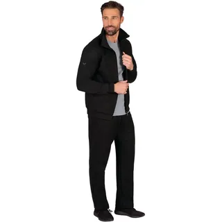 TRIGEMA Jogginganzug TRIGEMA "TRIGEMA Jogginganzug", Herren, Gr. 4XL, schwarz, Sweatware, 70% Baumwolle, 30% Polyester, Sportanzüge Jogginganzug