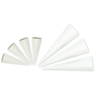 NESTLER Bastelschultüte weiß 70 cm rund