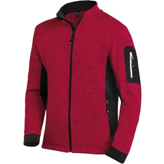 FHB Strickjacke Christoph 79595 Gr. S rot/schwarz
