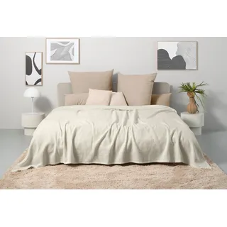 OTTO home Mira Bettüberwurf 150 x 250 cm Beige