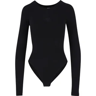 URBAN CLASSICS Ladies Stretch Jersey Longsleeve Body | schwarz
