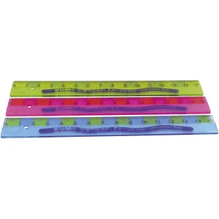 KUM Lineal 15cm SOFTIE-FLEX - Eine Verkaufseinheit = 20 Stück - 2250119