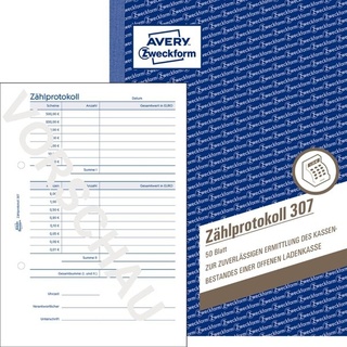 Avery Zweckform Zählprotokoll Formularbuch 307