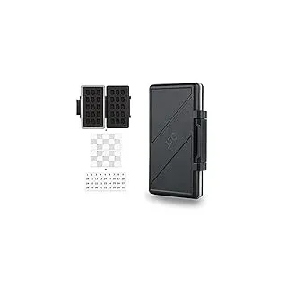 JJC 30 Slots Micro SD Kartenhalter Wasserdicht Speicherkarte Tragetasche Aufbewahrung für 30 Micro SD/SDXC/SDHC Karten