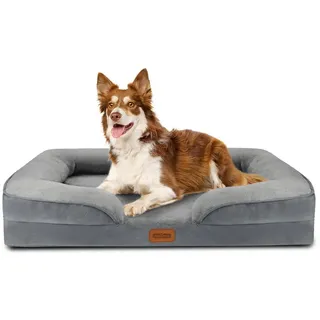 Nobleza Hundekissen Orthopädisch XL 106 x 80 cm grau