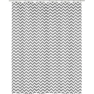 KLEINE WOLKE Duschvorhang Zack 180 x 200 cm schwarz-weiß