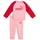Baby Jogginganzug Minicats ESS Raglan Crew Set FL INF 686281-27 74 Pinkscape 74