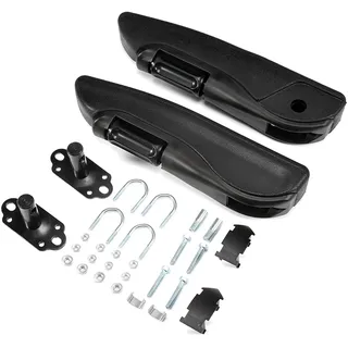 GEARMONSTER Paar Auto Sitzarmlehne Armlehne Armstütze einstellbar 0-120 Grad 37cm Verstellbare Universal Sitz Armlehne Handheld Rahmen für LKW PKW Wohnmobil T5 T6