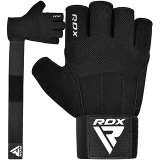 RDX Fitness Handschuhe, Trainingshandschuhe mit 3 Handgelenk-Stabilisierungsplatten, 15 Zoll Langer Riemen Non-Slip Handflächenschutz, Sporthandschuhe für Gym Gewichtheben, Powerlifting, Herren Damen